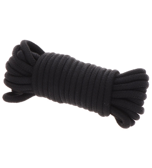 Černé lano pro poutání 10 m