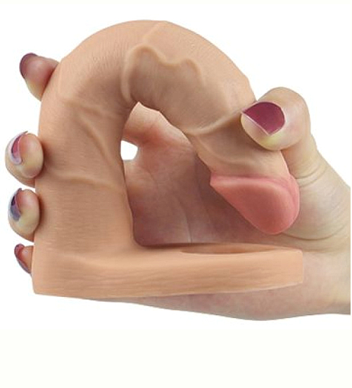 Návlek na penis pro dvojitou penetraci