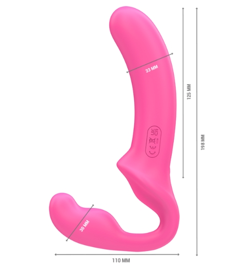 Dvojitý strap-on s dálkovým ovládáním