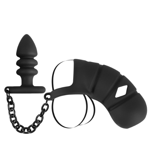 Klec na penis s análním kolíkem