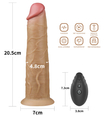 Rotační 20cm dildo s bezdrátovým dálkovým ovládáním