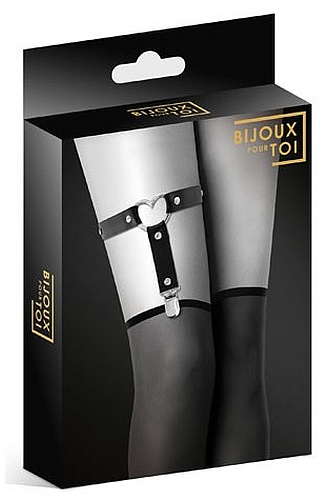 Kovový srdcový podvazek - Jarretiere Coeur