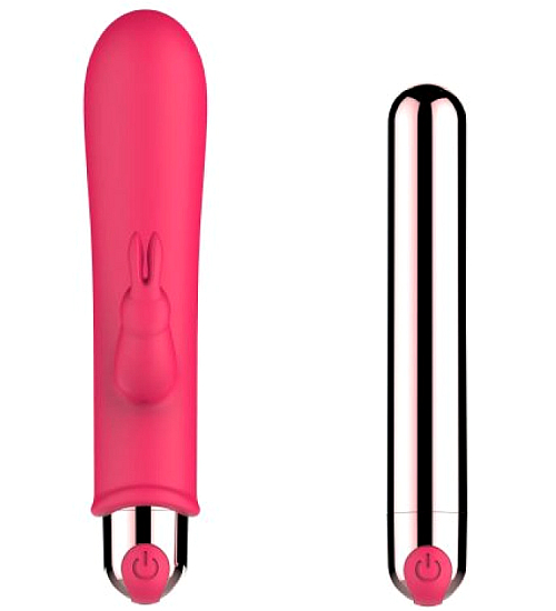 Mini vibrátor s výstupkem na klitoris.