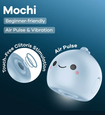 Roztomilé modré Mochi - bezdotykový stimulátor klitorisu