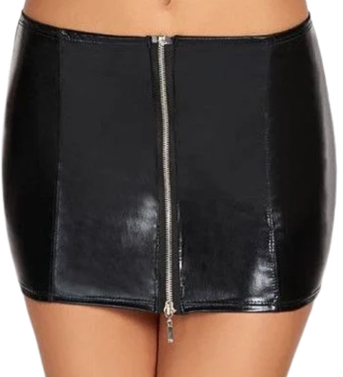 Černá sukně se zipem