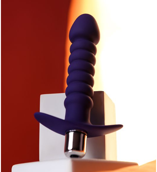 Fialový anální vibrátor
