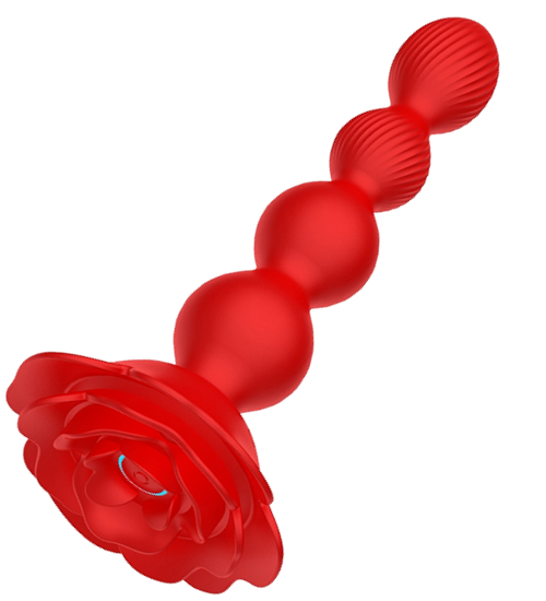 Rotující anální korálky zakončené květinou