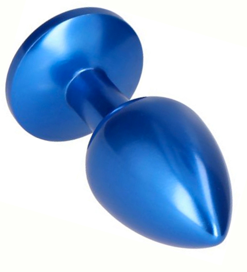 Modrý anální kolík s krystalem