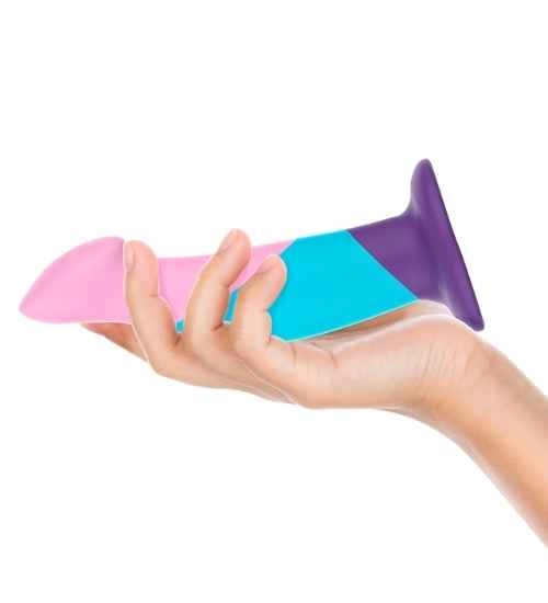 Tříbarevné pastelové dildo Mythology
