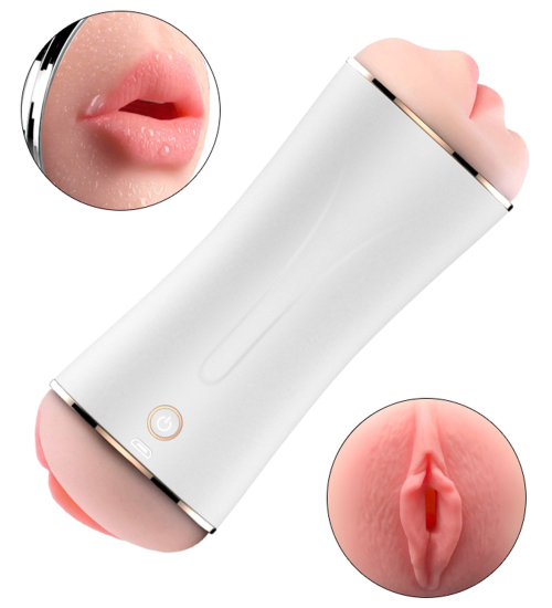 Oboustranný masturbátor s vibracemi