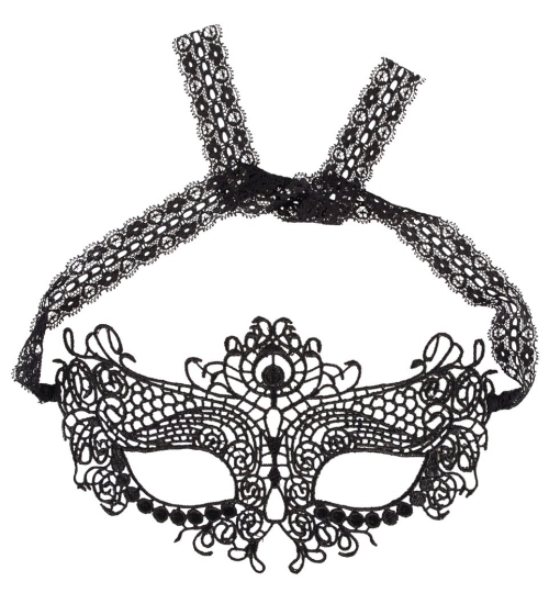 Smyslná vyšívaná maska na oči