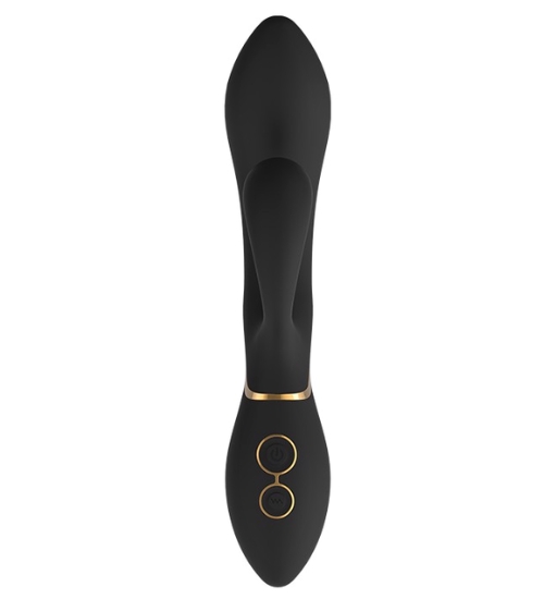 Elegantní černý králičí vibrátor
