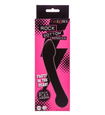 Černé oboustranné silikonové dildo