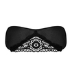 Černá saténová maska