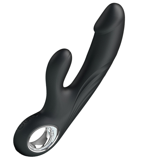 Silikonový vibrátor se stimulátorem klitorisu