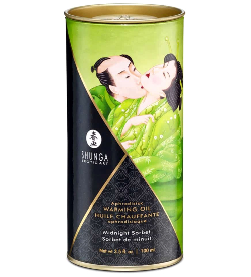 Zahřívací, jedlý olej - Půlnoční sorbet