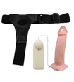 Vibrační penis s popruhy
