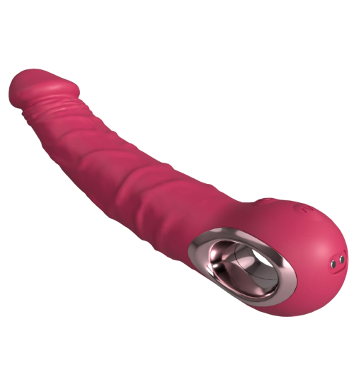 Realistický růžový vibrátor - 10 vibračních režimů