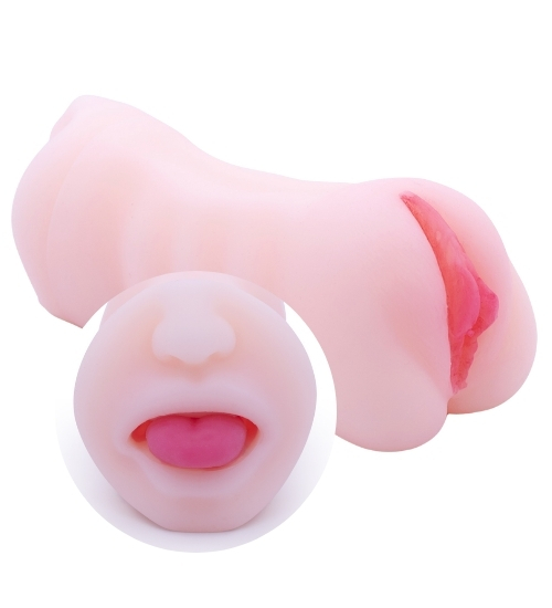 Praktický orálně vaginální masturbátor