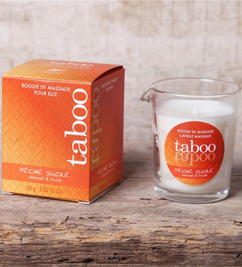 Masážní svíčka Taboo - sladká broskev