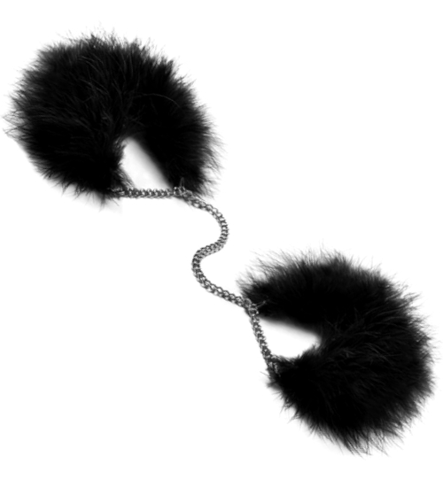 Černá pouta s peřím