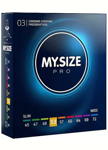 Kondomy MY.SIZE Pro 53 mm - 3 ks