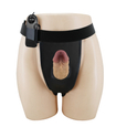 Vibrační strap-on s měkkou špičkou