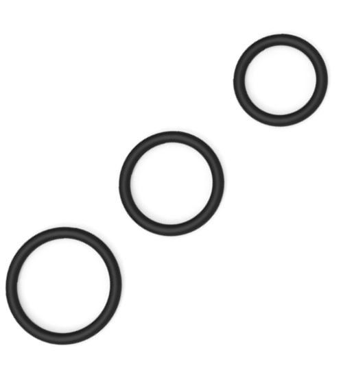 Sada 3 silikonových erekčních kroužků