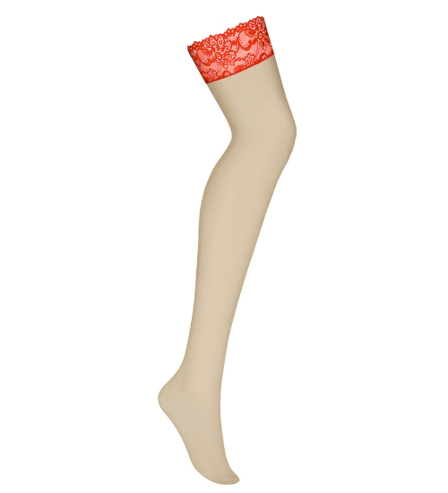 Podvazkové punčochy s krajkovým zakončením