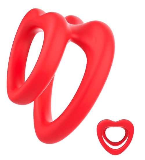Dvojitý prsten se srdcem