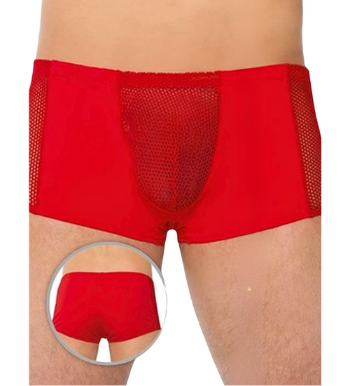Červené síťované boxerky