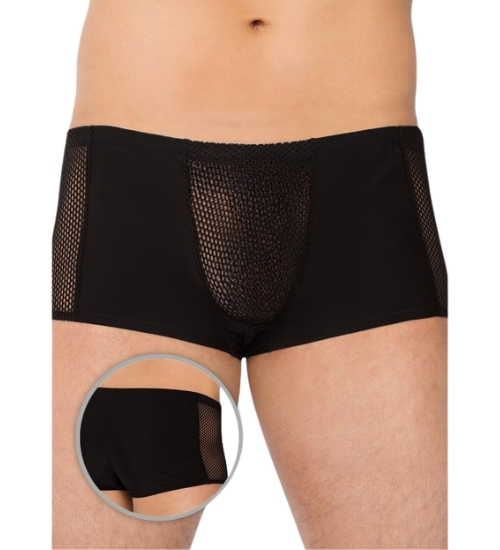 Síťované černé boxerky