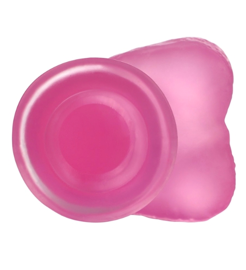 Roztomilé růžové dildo - medium