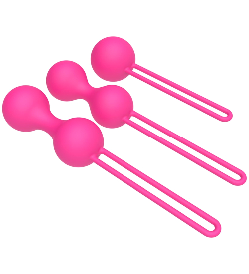 Sada 3 míčků na procvičování Kegelových svalů