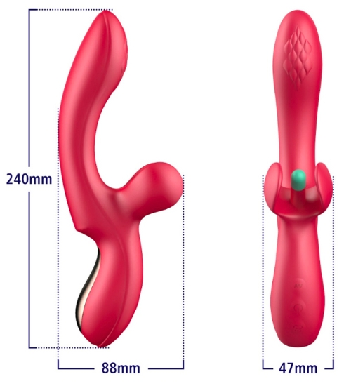 Moderní vibrátor na bod G a klitoris