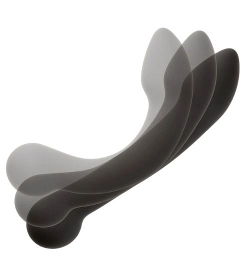 Černé oboustranné silikonové dildo