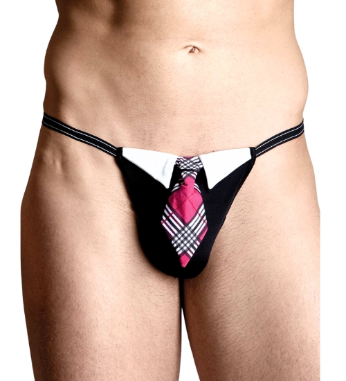 Pánská tanga s kravatou