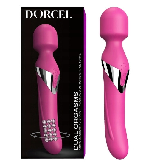 Rotační vibrátor s masérem - Dorcel