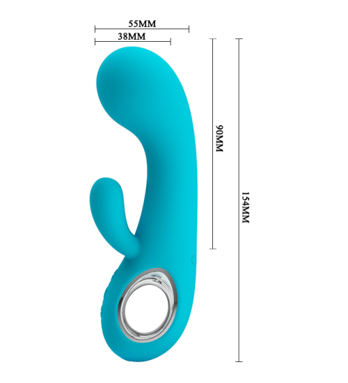 Tyrkysový zajíček s rukojetí
