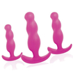 Sada růžových análních kolíků