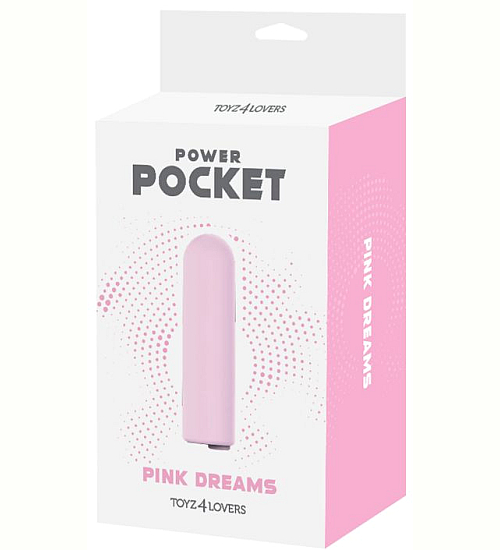 Pudrově růžový mini vibrátor na USB