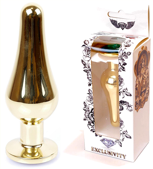 Anální kolík se zeleným krystalem