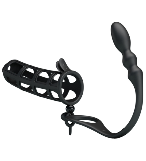 Klec na penis s análním kolíkem