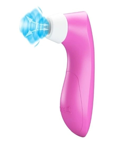 Růžový stimulátor klitorisu a bradavek s 8 režimy