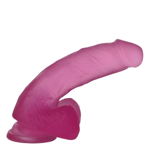 Roztomilé růžové dildo - medium