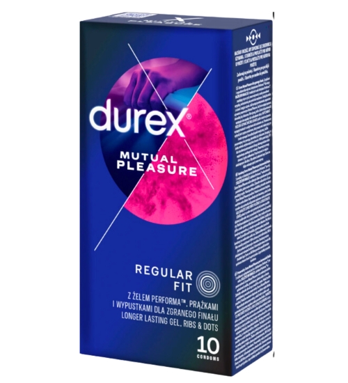 Durex Mutueal Pleasure kondomy 10 ks