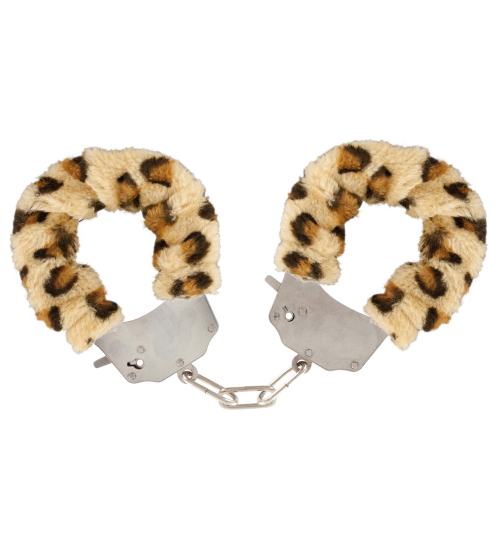 Pouta s leopardí kožešinou