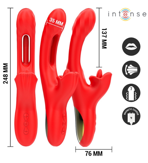 Vibrátor dvojitého dotyku s oscilací a jazýčkem