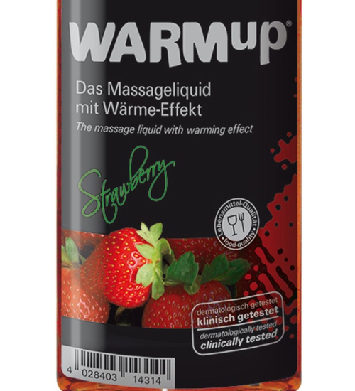 Jedlý zahřívací olej - jahodový