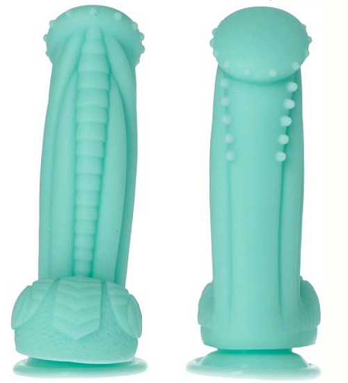 Dildo Blue Monster s přísavkou